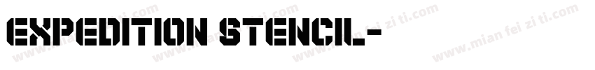 Expedition Stencil字体转换